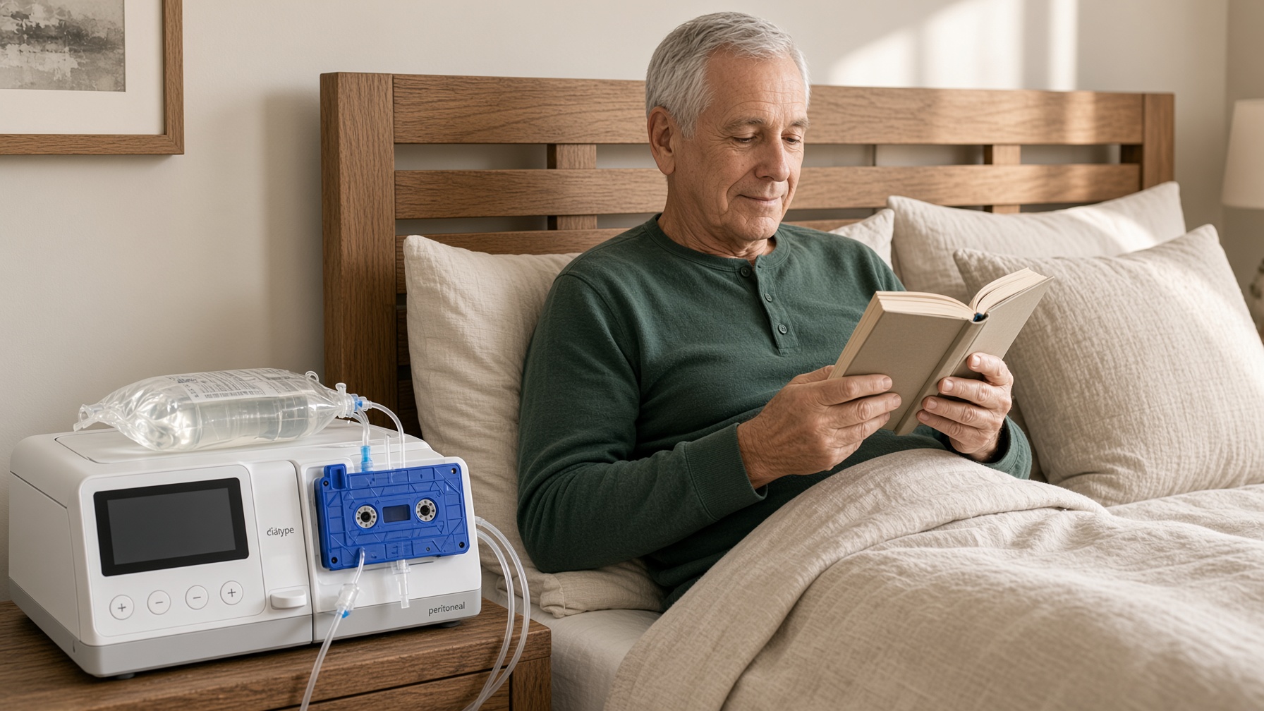 Automated peritoneal dialysis at home